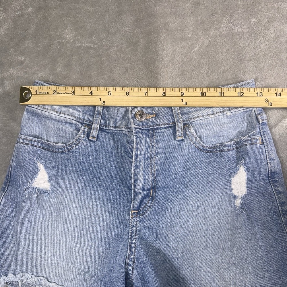 Abercrombie Kids Girls Light Wash Blue Denim Shorts Mid-Rise 13/14 Beachy‎ Coast - Picture 2 of 7
